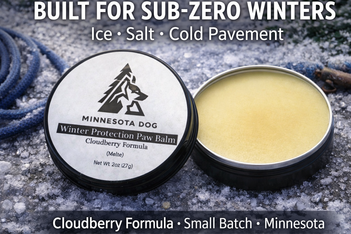 Minnesota Dog™ Overbuilt Paw Balm | Nordic Cloudberry