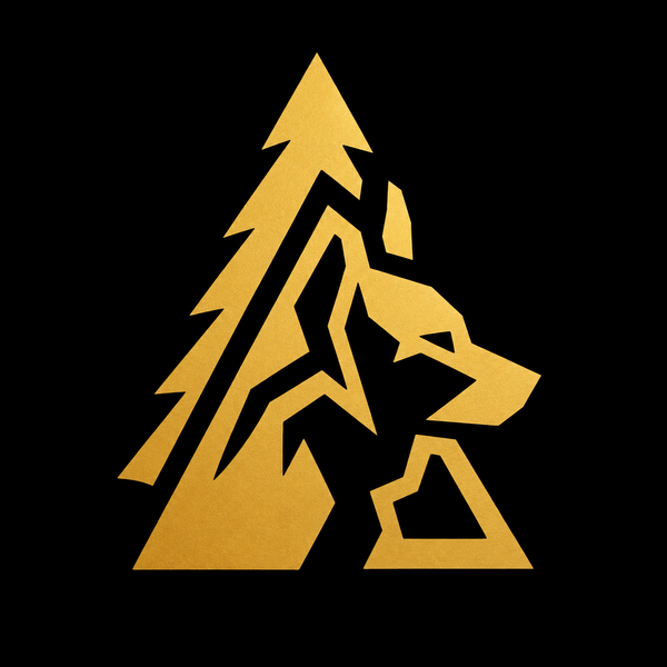 Minnesota Dog official gold dog and pine logo